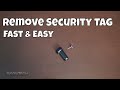 How To Remove A Clothing Security Tag, Fast & Easy