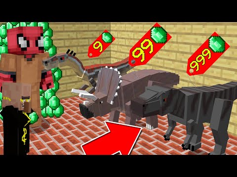 FAKİR DİNOZOR SATICISI OLDU! (1 DİNOZOR 9999 ZÜMRÜT!) - Minecraft