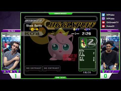 SAFGC Spring Season R3 2017 - SSBM - SA Nick (Jigglypuff) vs Ivan (Falco) - Winners Semis