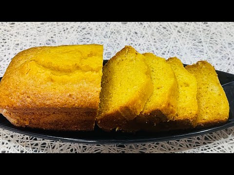 Mango pound cake| no blender no microwave cake