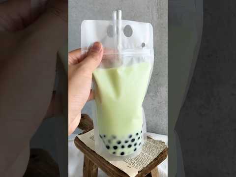 Receita fácil de chá com leite Boba Honeydew #bubbletea