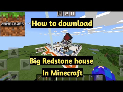Mtworld Gamer - How to download big Redstone house in Minecraft ||Minecraft me Redstone house kaise download Kare||