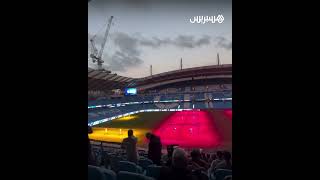 رفع أذان المغرب خلال إقامة إفطار جماعي للمسلمين بملعب الاتحاد معقل نادي مانشستر سيتي thumbnail