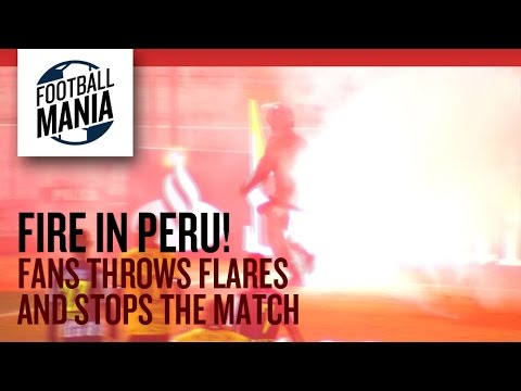 FIRE in Peru! Alianza Lima Fans Throws Flares on the Pitch and Stops the Match