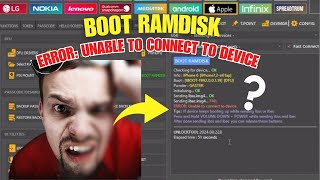 BOOT RAMDISK ERROR SOLUTION (ERROR : Unable to connect to device) by Unlock Tool