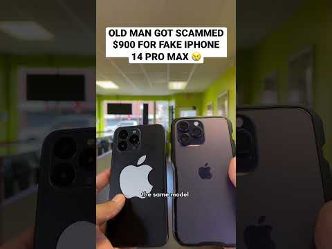 OLD MAN PAID $900 FOR FAKE IPHONE 14 PRO MAX 😢 #shorts #fake #iphone14promax #apple #iphone #ios