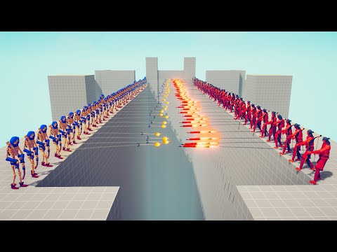 Tournament All Ranged Units (50x vs 50x) | TABS - Totally Accurate Battle Simulator