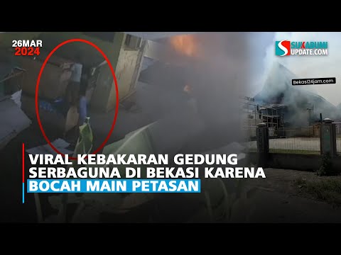 Viral Kebakaran Gedung Serbaguna di Bekasi karena Bocah Main Petasan
