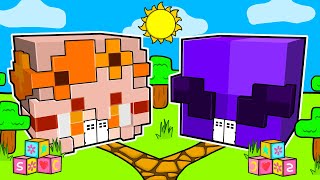 Mia vs Luke BABY House Battle in Minecraft!