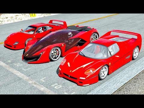 Ferrari Impronta vs Ferrari F50 vs Ferrari F40 Stage 3 at Monza GP