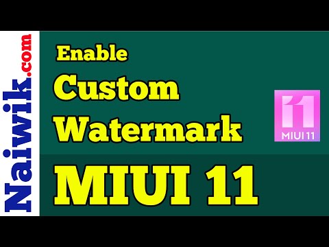 Enable Custom Camera Watermark on Xiaomi Redmi Poco Phones running MIUI 11