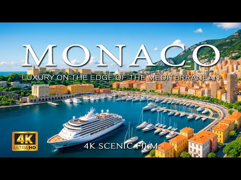 4K Monaco Luxury Vibes 2025 🏖️🇲🇨 Aerial View of the Riviera with Deep House Music 🌊