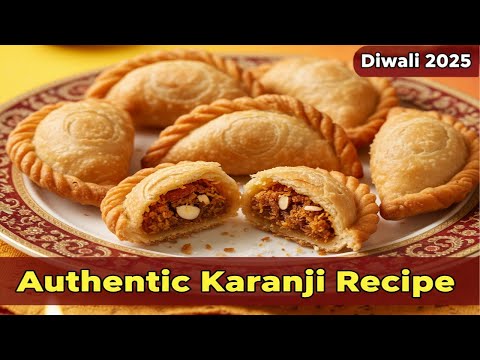 Authentic Maharashtrian Karanji Recipe | Crispy Coconut & Jaggery Filled Sweet for Diwali 2025