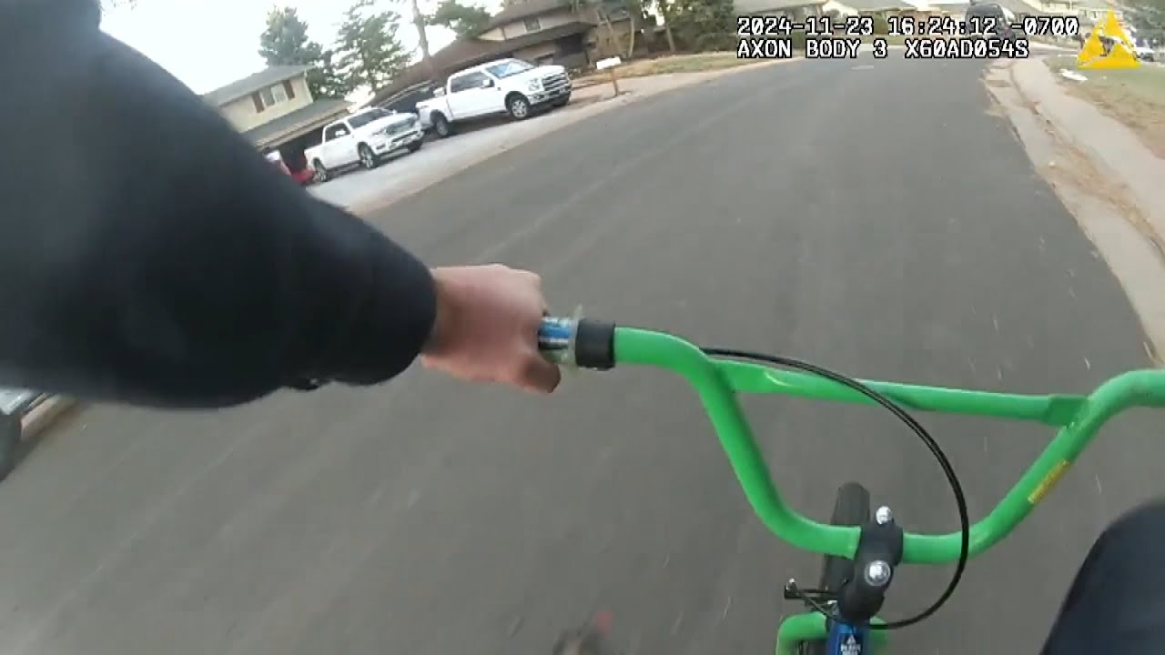 Cop Uses Kid's Bike to Chase Down Suspect on Scooter