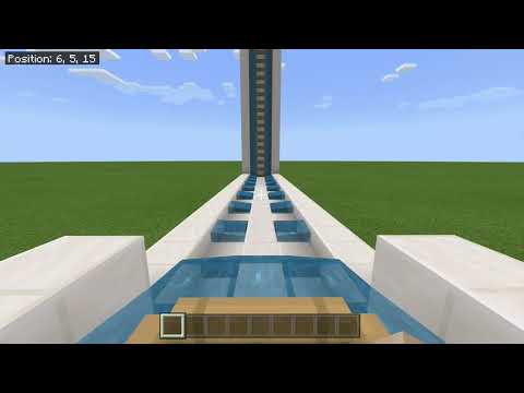 Minecraft Boat Water Slide (TUTORIAL IN DESCRIPTION)