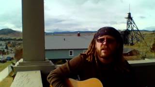 "Goin' Back" from a porch in Butte, Montana