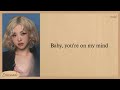 Alex Warren ROSÉ On My Mind Lyrics