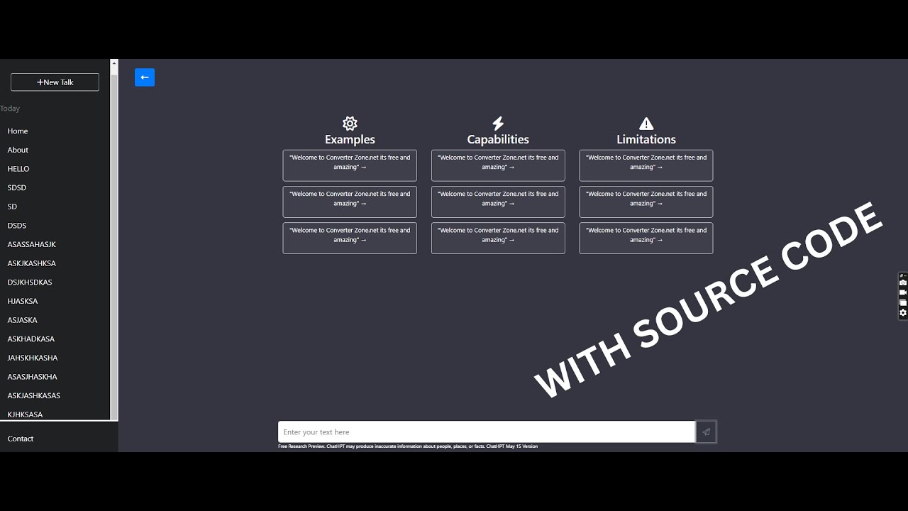 ChatGPT Clone in  JavaScript, HTML, CSS With Source Code