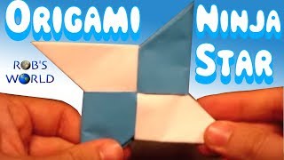 How to Make an Origami Ninja Star (Shuriken) - Double-Sided