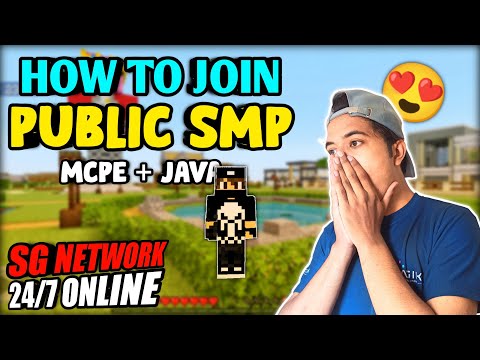 How to Join Public SMP in Minecraft PE/JAVA | 24/7 Online Public SMP | SG Network JAVA/MCPE