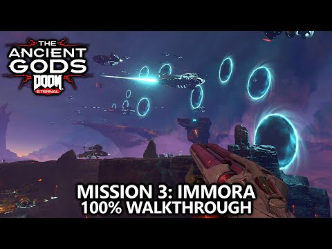 DOOM Eternal Ancient Gods 2 - Mission 3 - 100% Walkthrough - All Codex, Upgrades, & Extra Lives