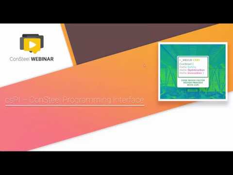 ConSteel 11 - csPI ConSteel Programming Interface