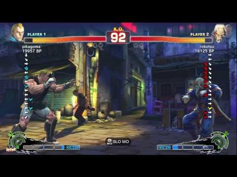 pikagoma [Abel] vs rokotsu [Gen] SSF4 Japanese Online Ranked Matches - TRUE-HD
