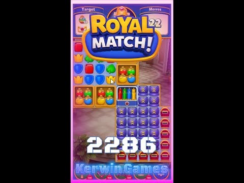 Royal Match Level 2286 - No Boosters Gameplay