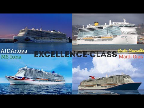 EXCELLENCE-CLASS: AIDAnova, Costa Smeralda, MS Iona e Mardi Gras
