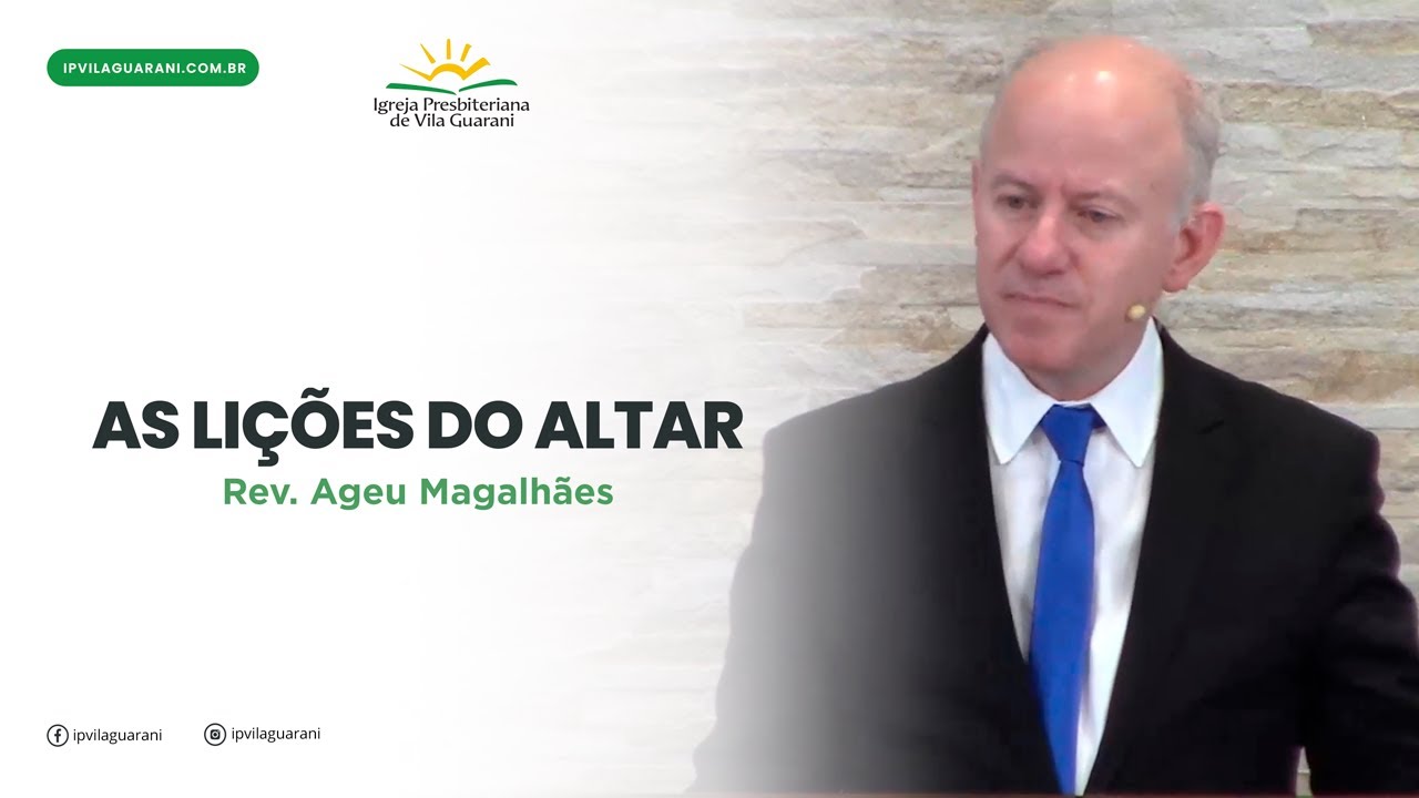 As lições do altar - Levítico 6:8 a 18 | Rev Ageu Magalhães