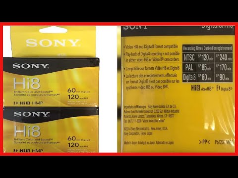 Sony Hi-8 HMPD 120 minute 2-Pack Video Camcorder Cassette Tapes
