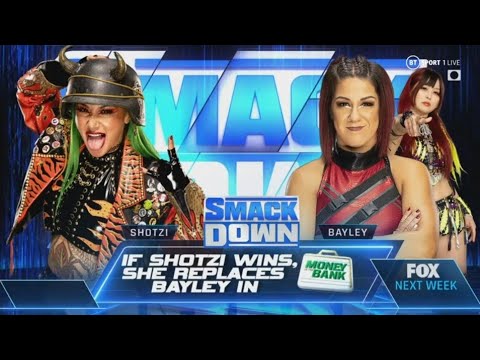 If Shotzi Wins, She Replaces Bayley in The Women's Money in the Bank Ladder Match (Full Match)