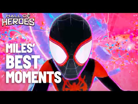 Miles Morales' Best Moments! | Spider Man Into & Across The Spider Verse  | Hall Of Heroes