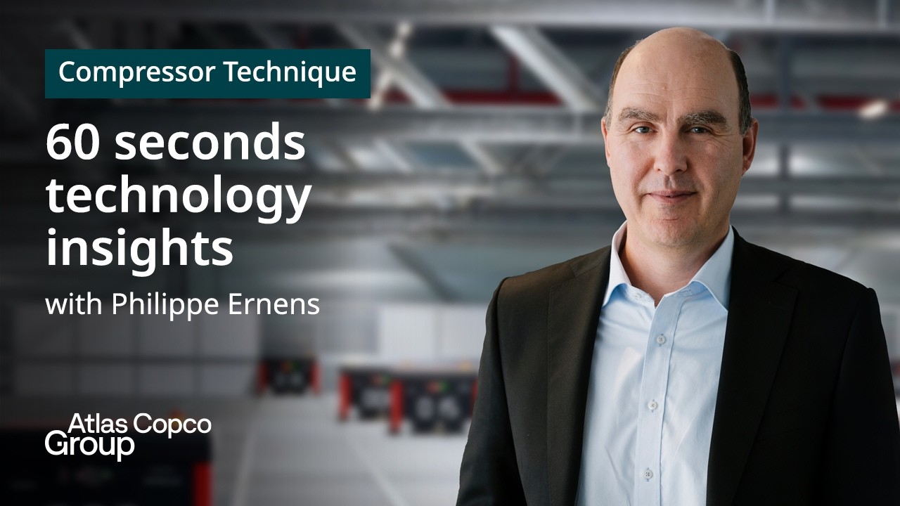 Compressor Technique - 60 seconds technology insights with Philippe Ernens | Atlas Copco Group