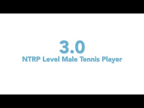 USTA National Tennis Rating Program: 3.0 NTRP level - Male tennis player