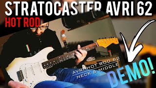 Video thumbnail for Stratocaster American Vintage Reissue 62 Hot Rod TONE DEMO (AVRI) by Alberto Guitar Lover