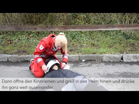 Erste-Hilfe-Tipp: Helmabnahme