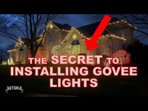 The SECRET to installing Govee Permanent Lights.  How to Holiday Decorations. Using 3M VHB tape.