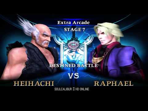 Soul Calibur 2 HD Online - Extra Arcade with Heihachi and Tekken
