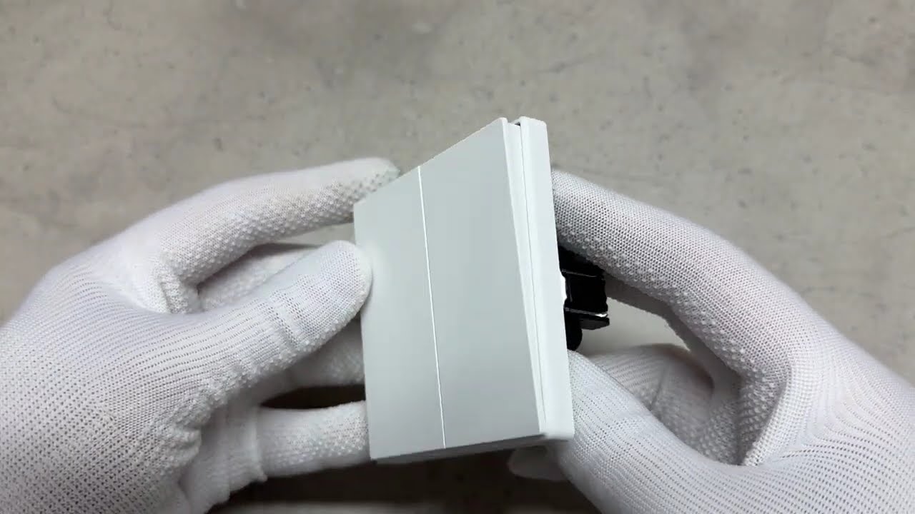 Вимикач двоклавішний білий матовий VIDEX NOTA (VF-NT-SW2-WH)