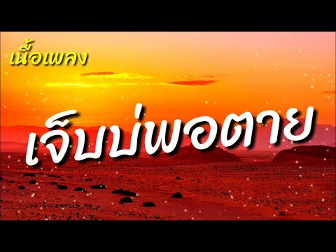 เนื้อเพลง เจ็บบ่พอตาย  l  เบนซ์ เมืองเลย