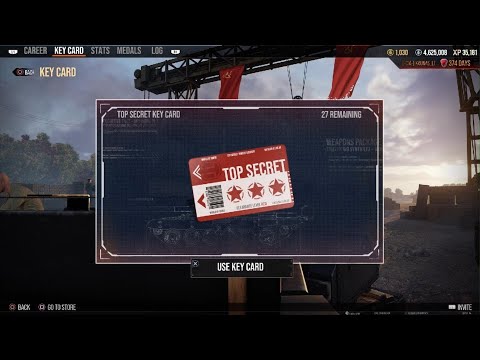 Lets Open 27 TOP Secret KEY CARDS on WORLD of Tanks Console 12/07/21