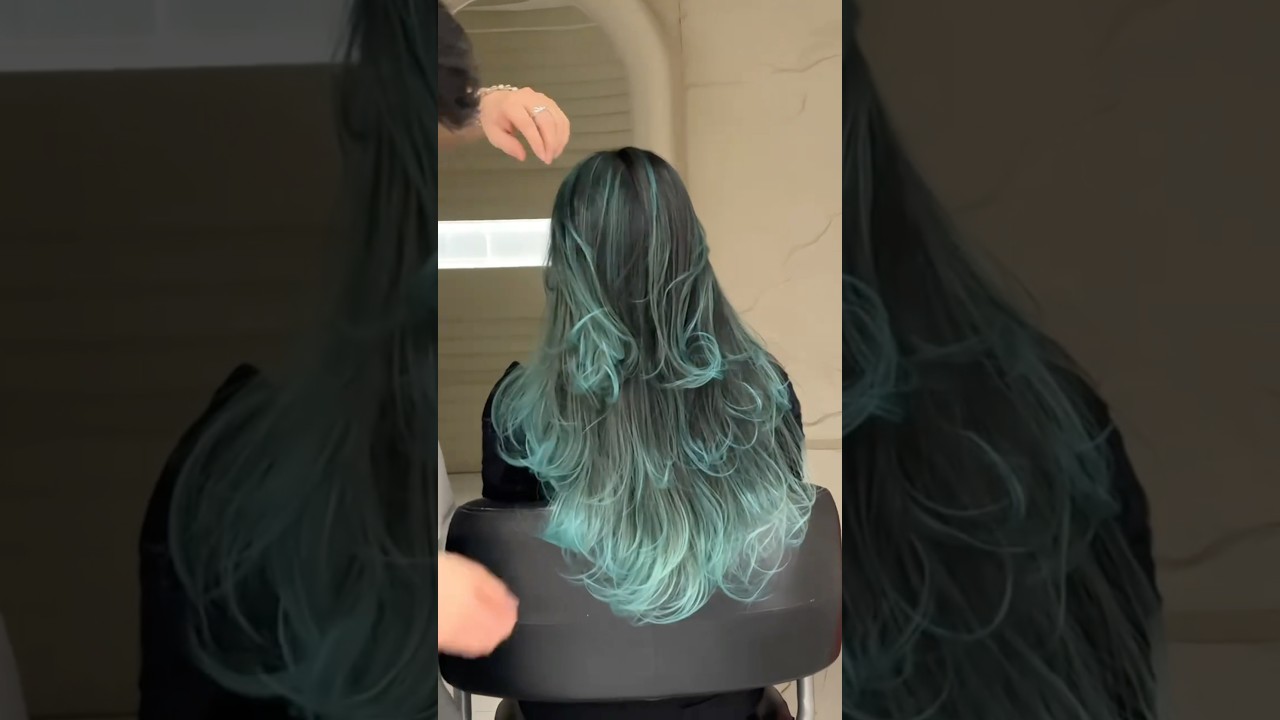 Ice blue hair color#hair