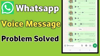 Download lagu Fix Whatsapp Voice & Audio Message Problem mp3