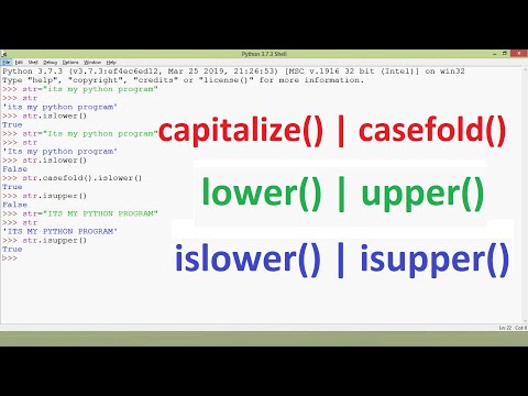 Lower Upper Functions In Python Language Built In String Functions In Python Lower Upper