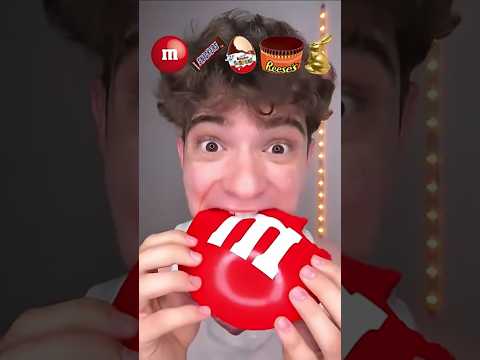 Giant M&M?! Is this a Chocolate or a Cricket Ball? #GiantMM #MMReaction #ChocolateLover #Shorts