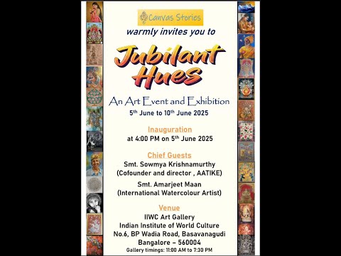 Jubilant Hues – An Art Event and Exhibition