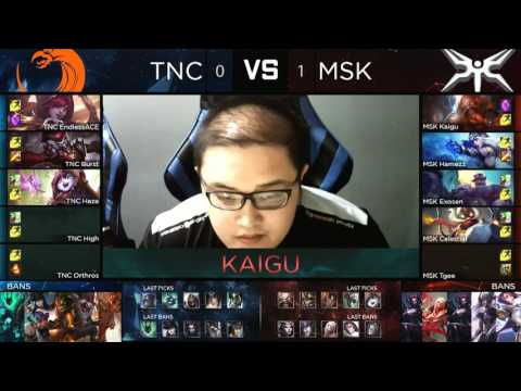 Pro Gaming Series 2017 Summer Split Week 5 Day 1 - TNC vs MSK Game 2/2