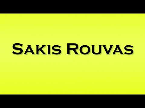 Pronunciation of Sakis Rouvas