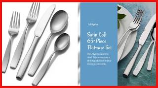 Satin Loft 65-Piece Flatware Set by Mikasa: Modern Design Meets Durable Quality